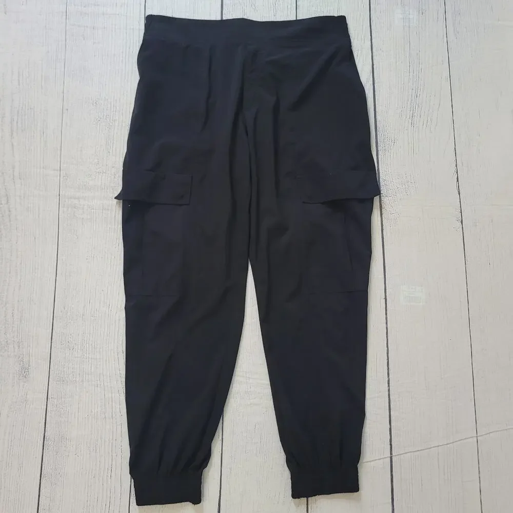 Athleta Women’s Size‎ 12 Chelsea Black Utility Jogger Pants Athleisure Casual